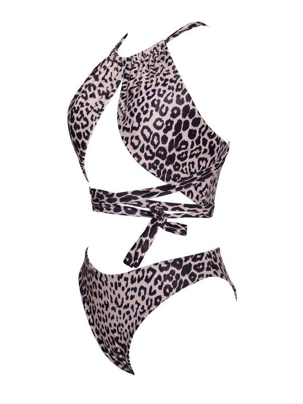 Luxury Animal Print Two-Piece Bikini "FOREVER BABE" by Bikinirebel©